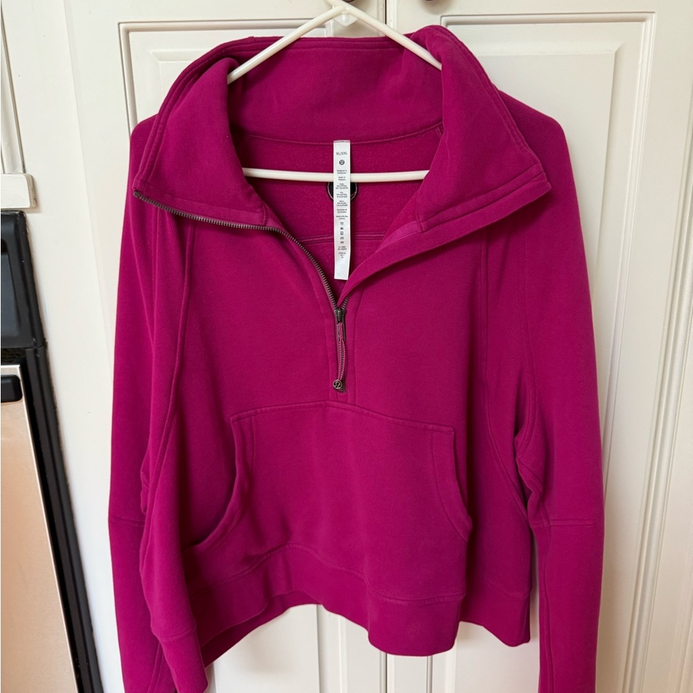 Lululemon Athletica Magenta Half-Zip scuba